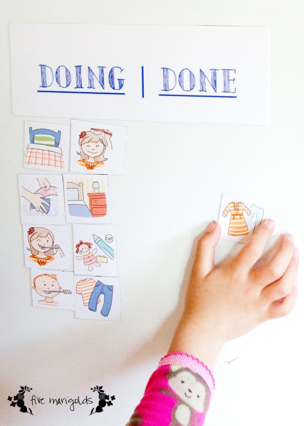 Magnetic Chore Chart | Five Marigolds