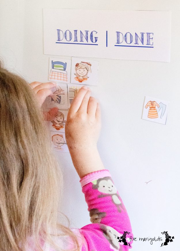 DIY Magnetic Chore Chart | Five Marigolds
