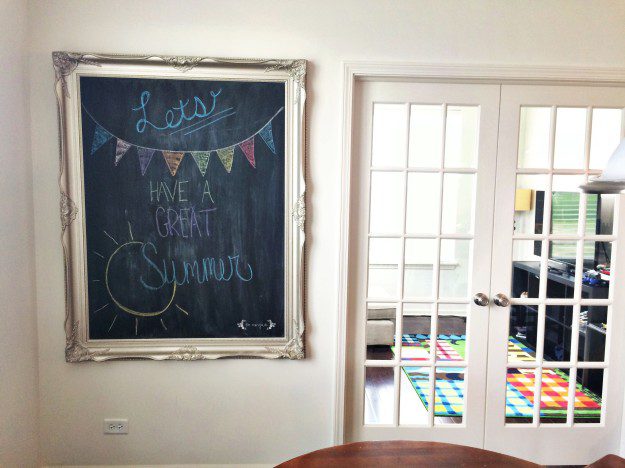 DIY Chalkboard Art with Rust-Oleum Chalkboard Paint | Five Marigolds