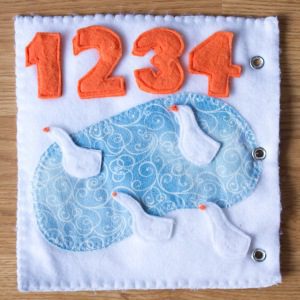 Number Counting Duck Pond Quiet Activity book | Five Marigolds