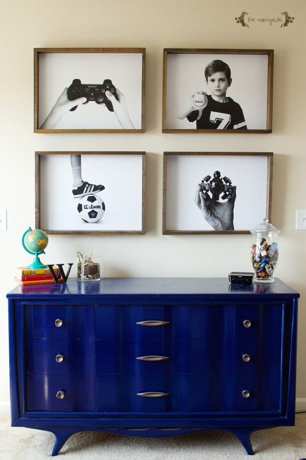 DIY Engineer Prints for Big Boy Room | FIve Marigolds