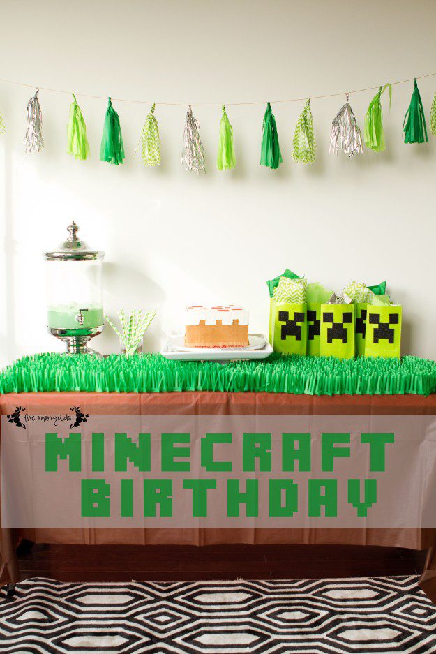 Minecraft Birthday Party | Five Marigolds