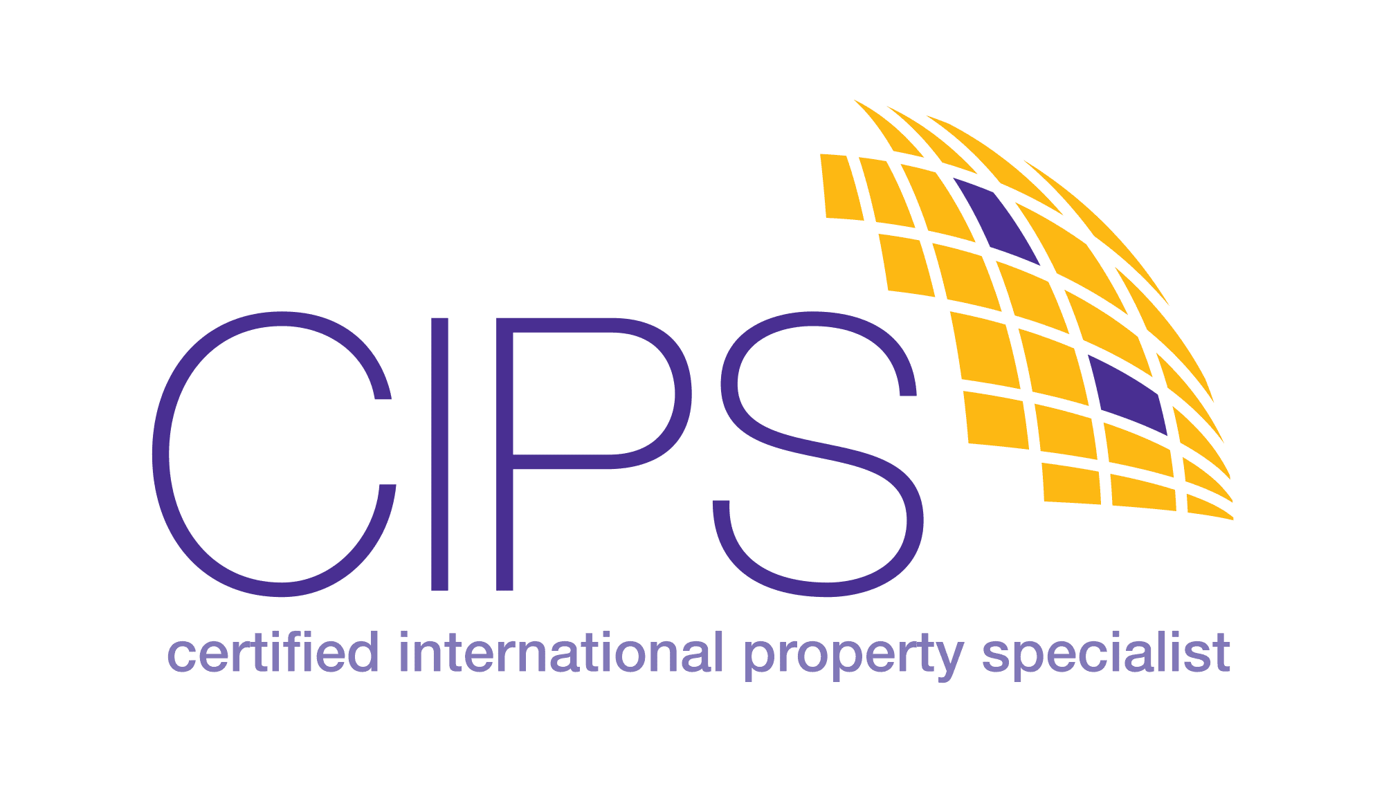 The CIPS logo is documentation of James accreditation as a Certified International Property Specialist. The focus is on international real estate collaboration and cooperation.