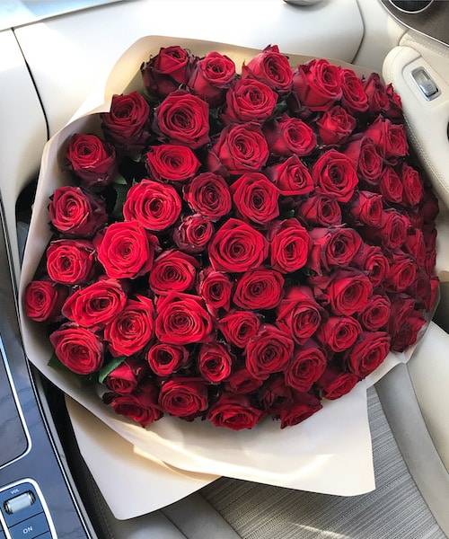 Bouquet of 50 red roses | floral bouquet