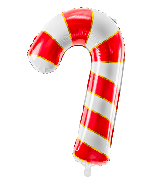 Balon foliowy z helem Cukrowa czerwona laska 50x82 cm