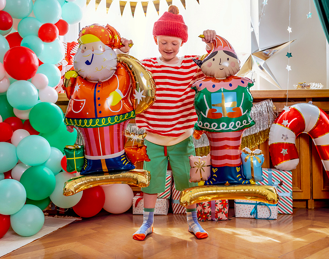 Balon foliowy z powietrzem stojący Elf 32x75 cm - obrazek 2