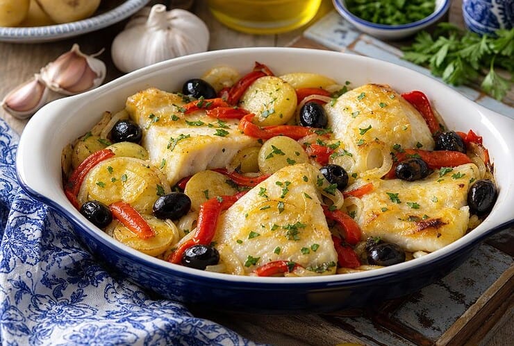 recette morue au four à la portugaise