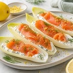 endives au saumon fumé et crème légère citronnée