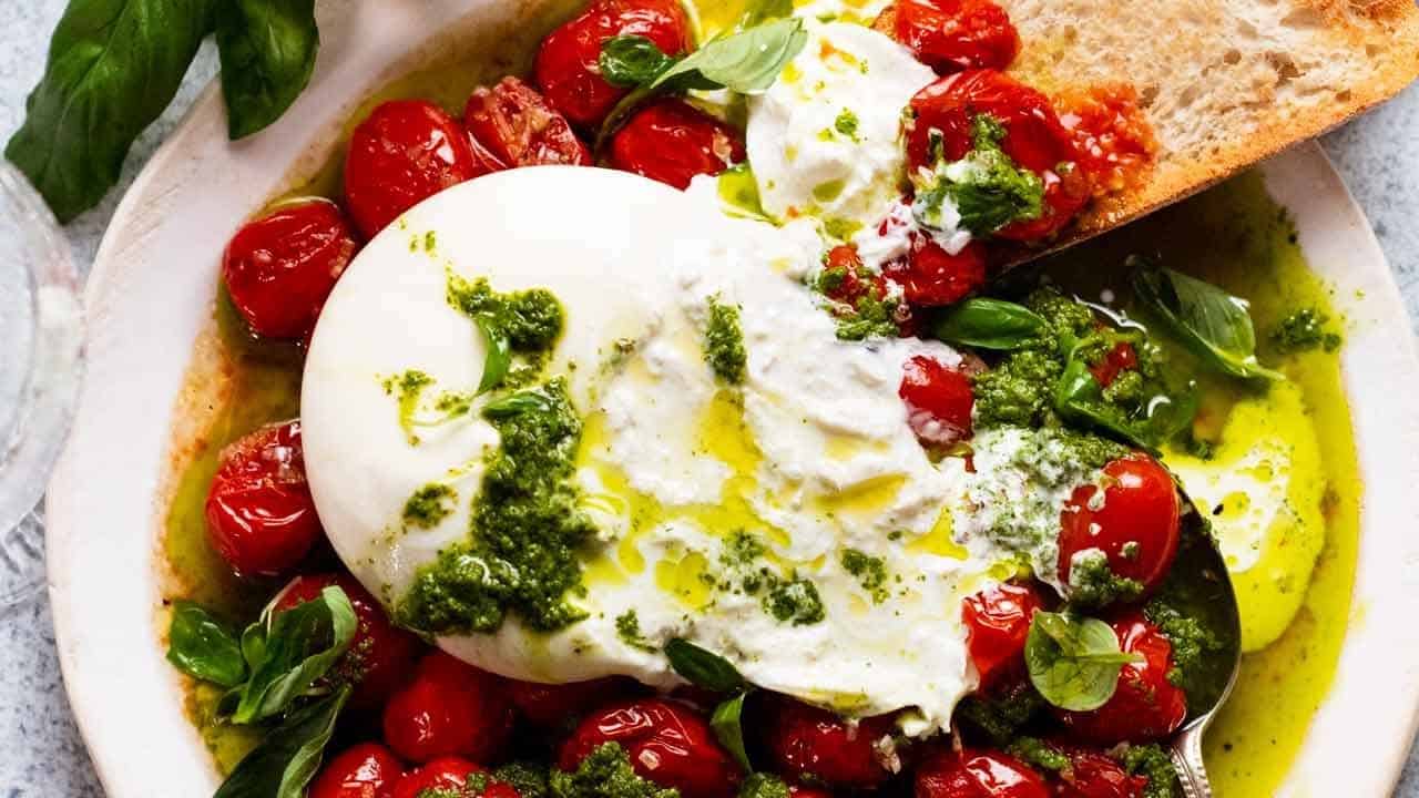Burrata qui pique la langue