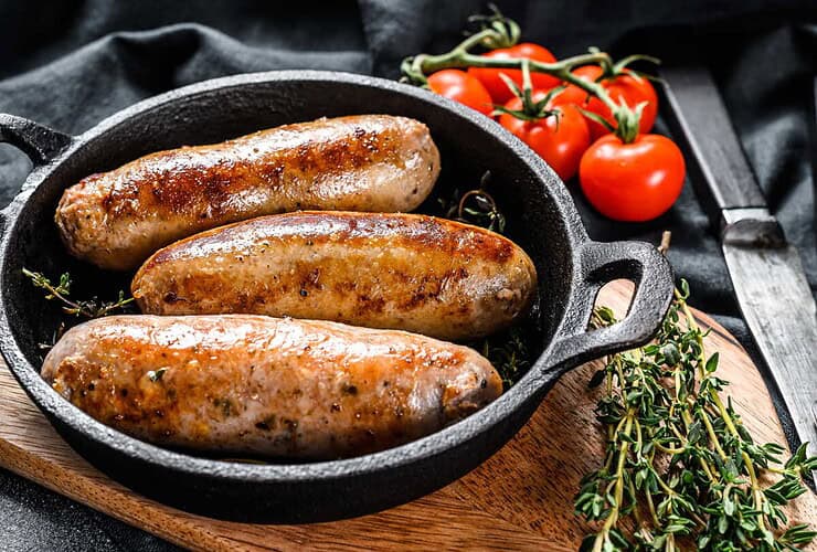 Saucisses de Toulouse à l'air fryer