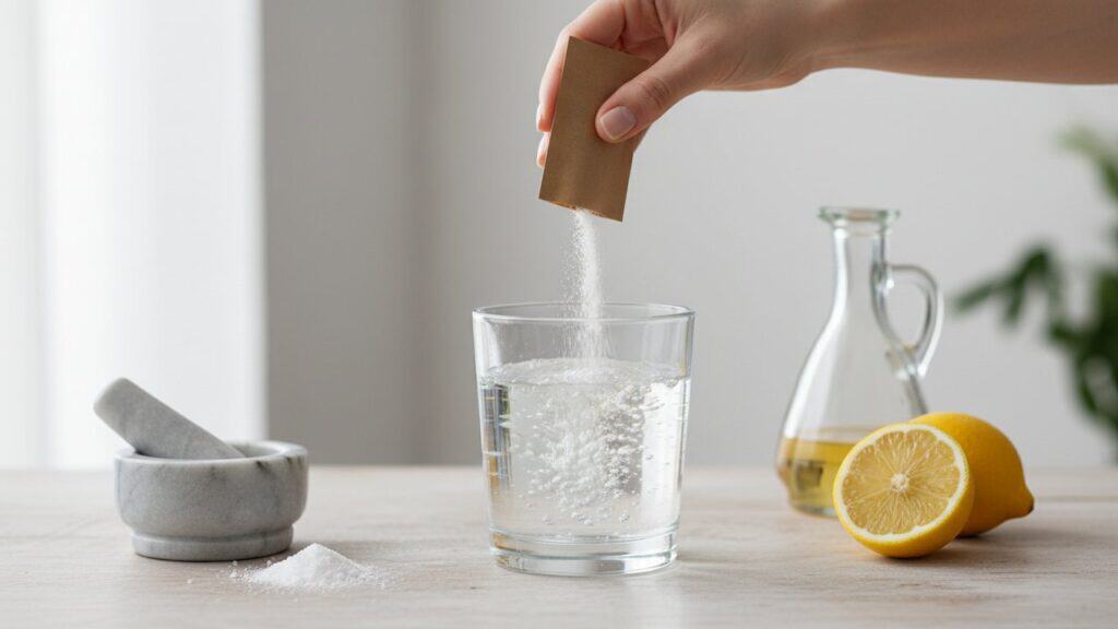 Alcaliniser l'eau avec de laz bicarbonate