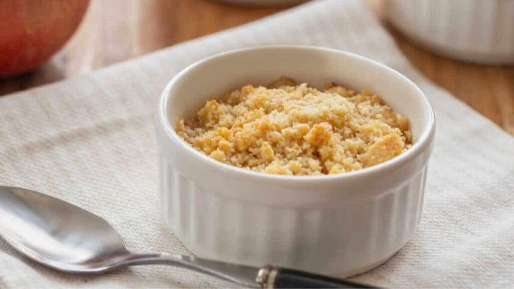 Crumble sans beurre