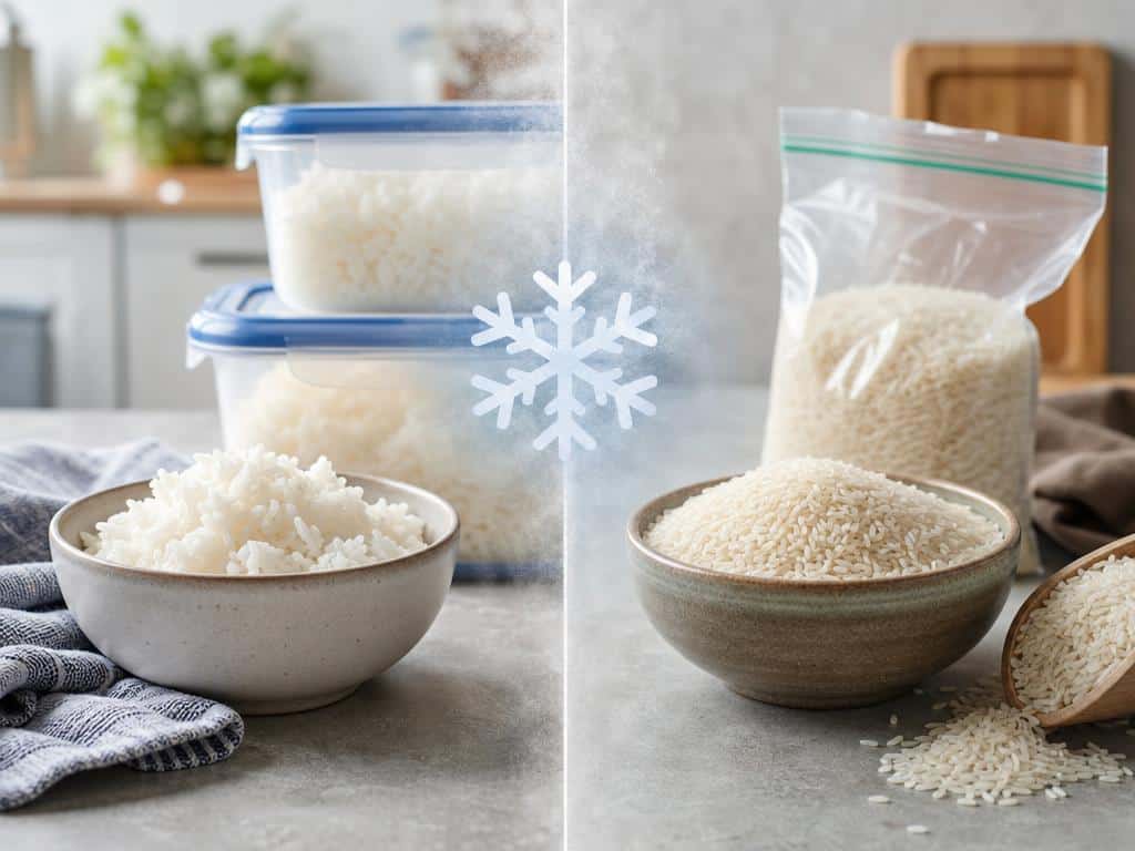 peut on congeler du riz