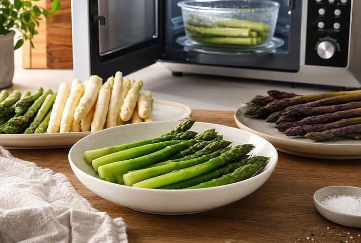 cuire des asperges au micro ondes