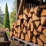 cypres bois de chauffage