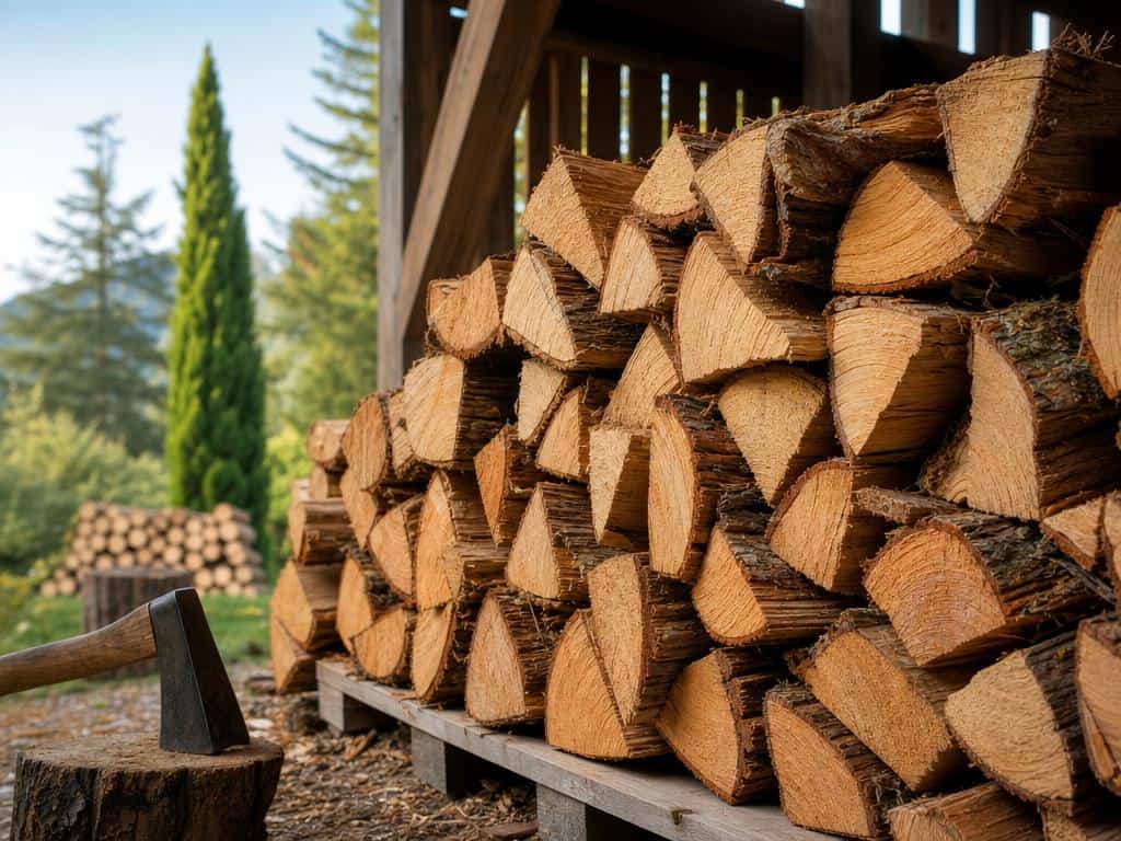 cypres bois de chauffage