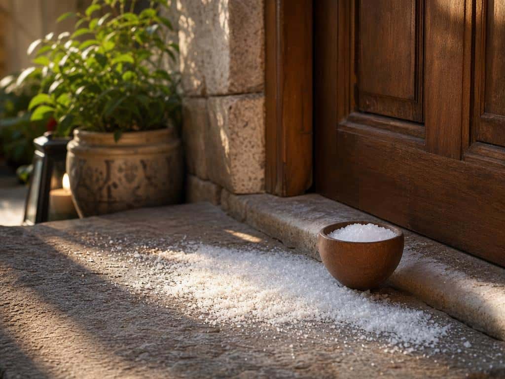 mettre du sel devant sa porte
