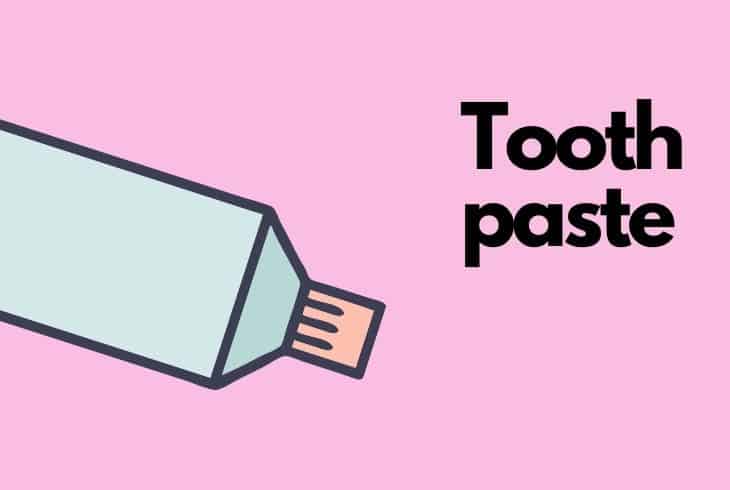using toothpaste
