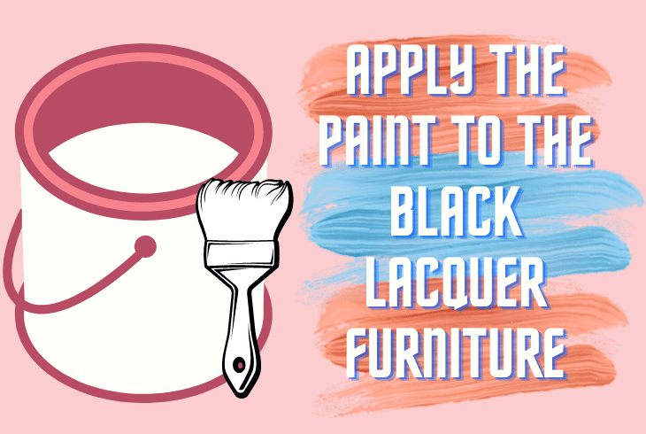 how to paint over black lacquer furniture