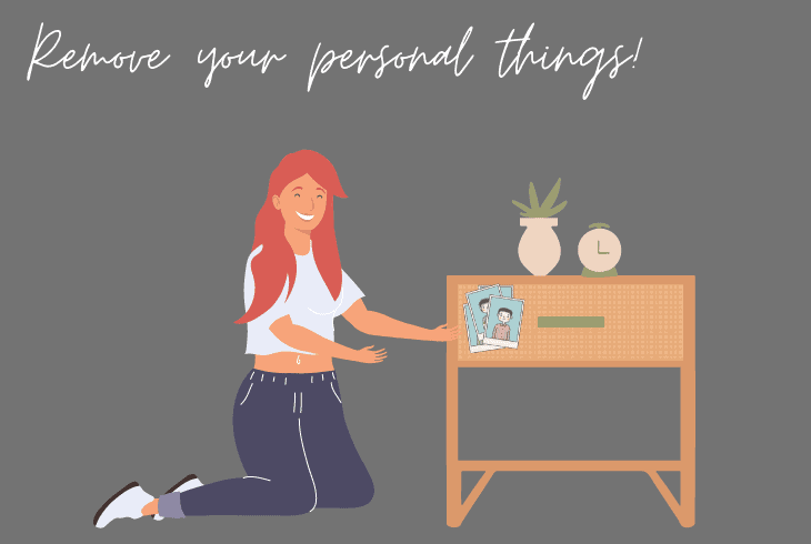 remove personal things