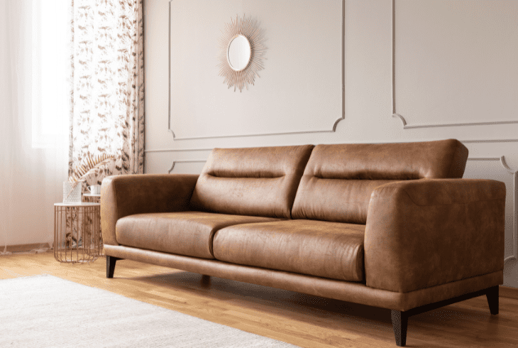 types leather couch