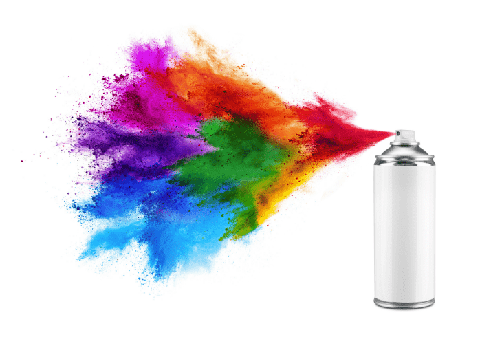 use spray paint