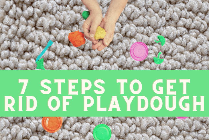 steps to remove playdough