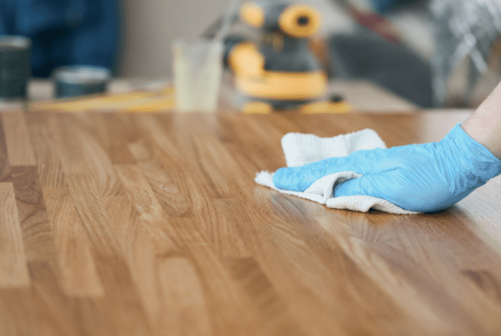 remove wood furniture stains