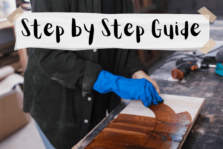 steps on darken wood naturally