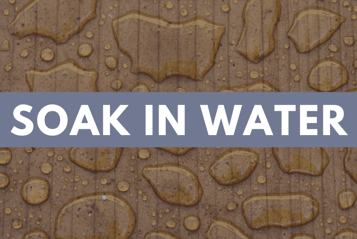 soak in water