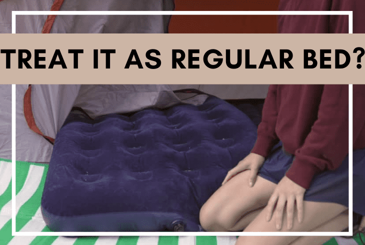 use air mattress like regular bed