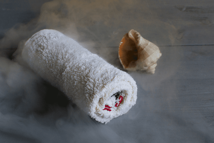 wet cloth