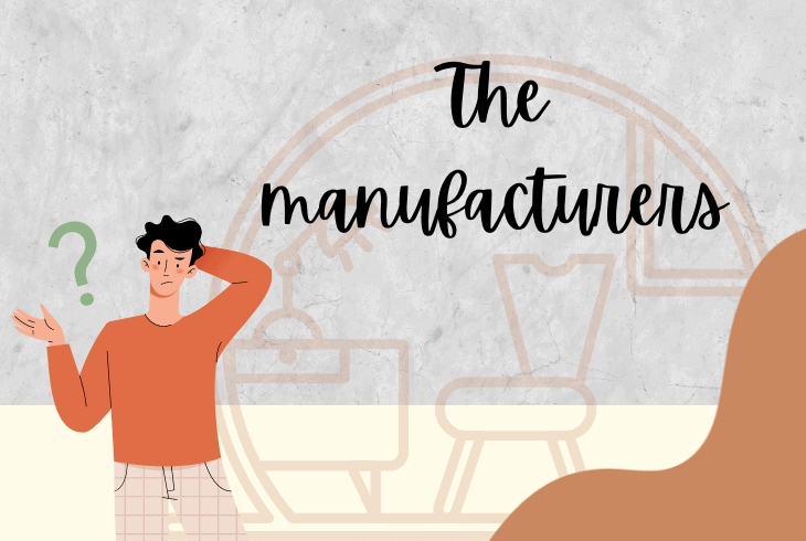 the manufacturer