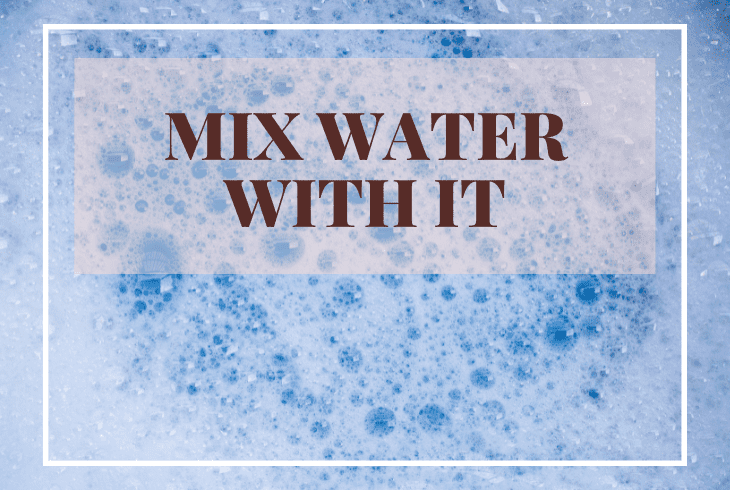 mix with water