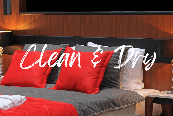 clean and dry