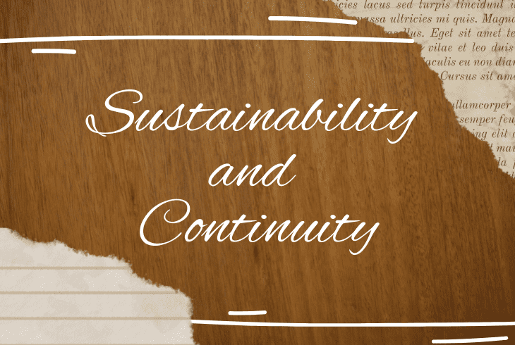 the sustainability and continuity