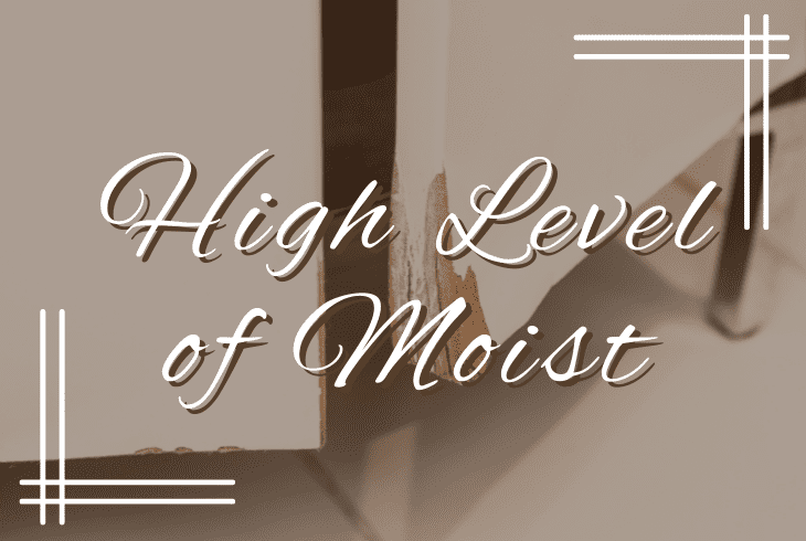 high level of moistures