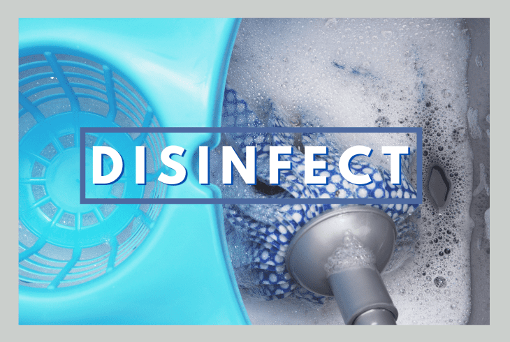 disinfect first