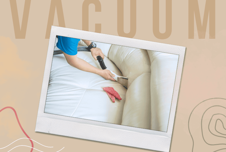 vacuming sofa