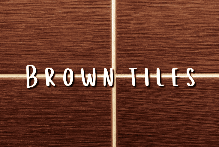 the brown tiles