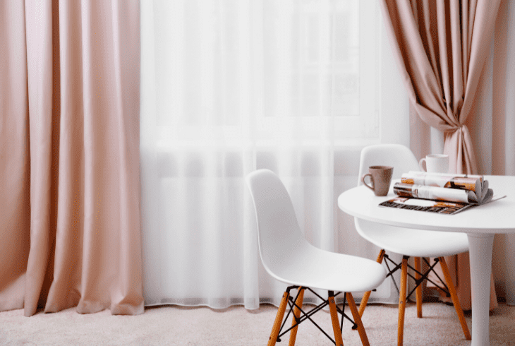 drapes touch the floor