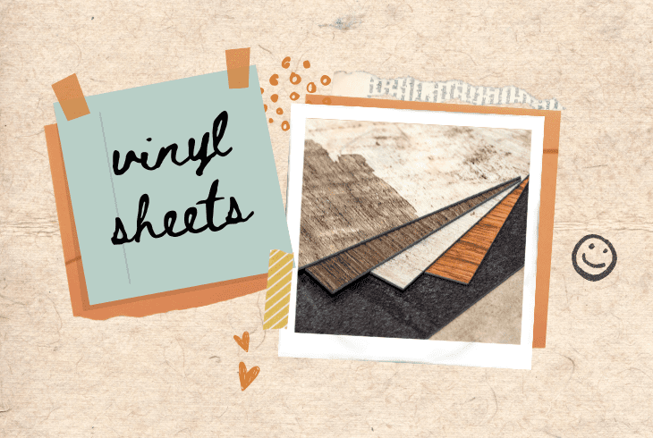 the vinyl sheets