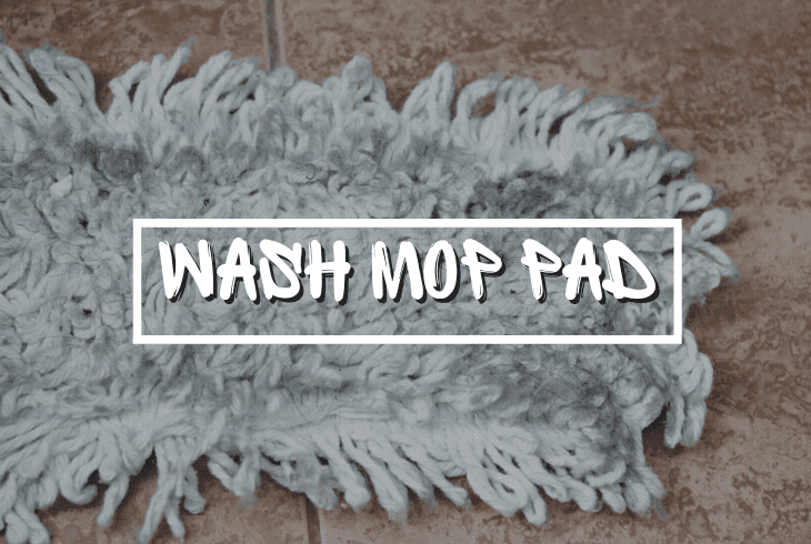wash the mop pad