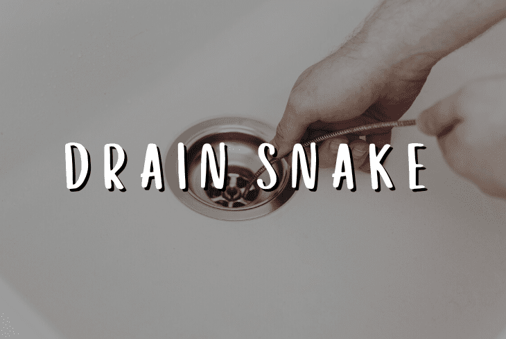 a homemade drain snake