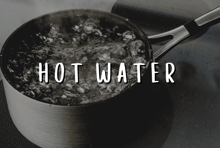 a hot water