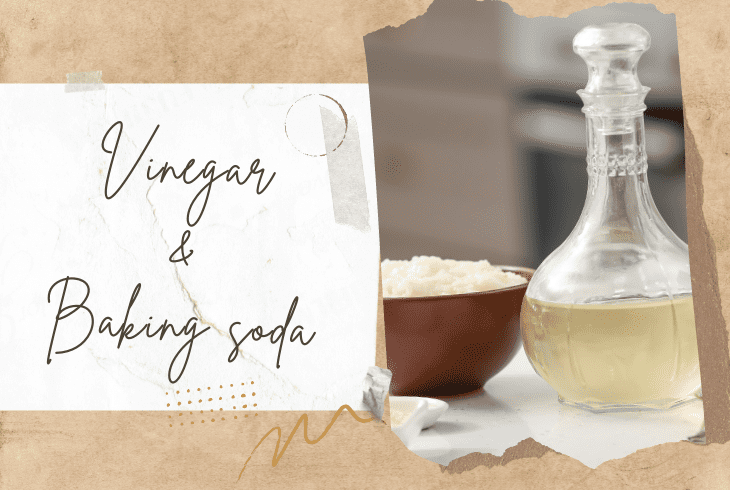 a vinegar and baking soda