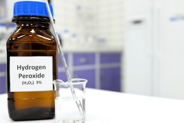 the hydrogen peroxide
