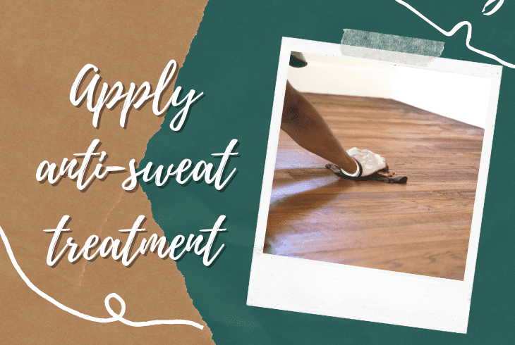 apply anti sweat treatment
