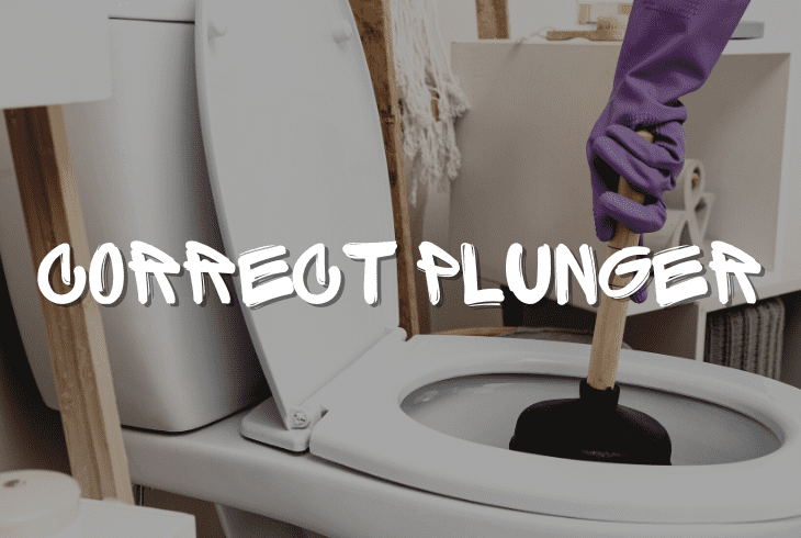correct plunger