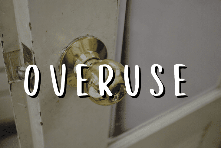 door handle overuse